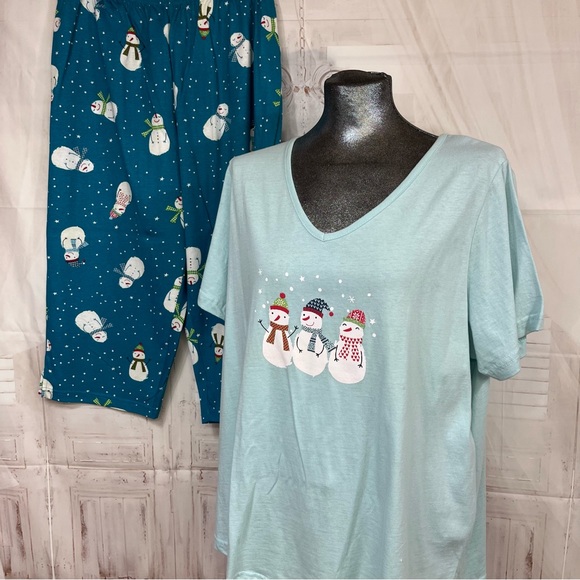 Dreams & Co L (18/20) 2 piece capri pajama set - Picture 4 of 12